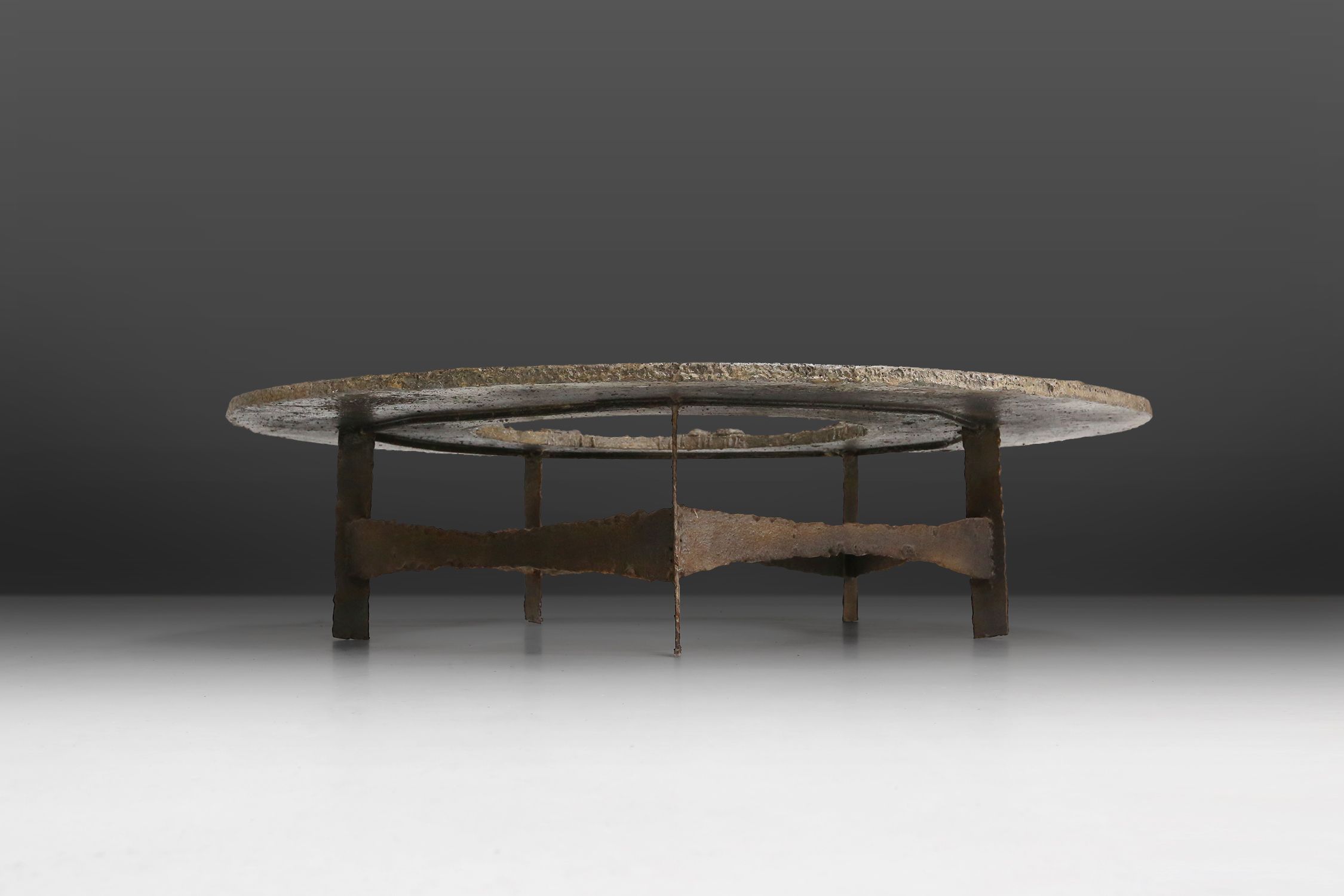 Early Coffee Table signed by Pia Manu, Belgium 1960sthumbnail